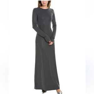 NET WeWoreWhat Black Spandex Crystal Long Sleeve Backless Dress Size 6